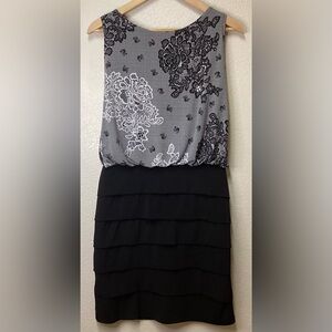 sleeveless open back unique floral Enfocus Studio